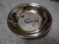 4 Pcs Plain Round Deep Plates Stainless Steel 8 inches. 