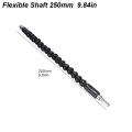 Flexible Screwdriver Extension Flex Drill Bit Holder Hex Shaft Tip Soft for Electric Screw Driver Snake Adapter Connect Magnetic. 