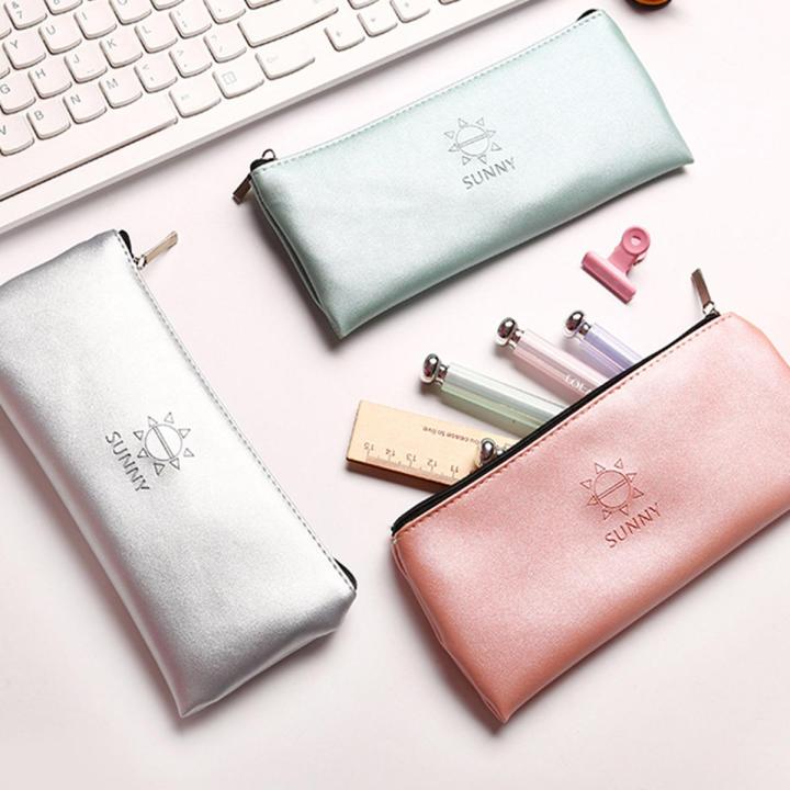 1pcs Large Capacity Pencil Case Korea Creative Simple Uni Cute Pencil Bag School Stationery Supplies
