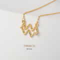 TBK Aquarius - Minimal Zodiac Sign Choker Necklace Fashion Accessories Hypoallergenic 1098n-1. 