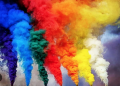Pack of 5 Color Smoke Bombs for Unforgettable Birthday, Party, and Wedding Celebrations - Mesmerizing Smoke Effects for Unique Decorations!. 