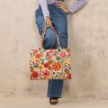 WestStyle - Floral Pint Canvas Tote Bag for Women. 