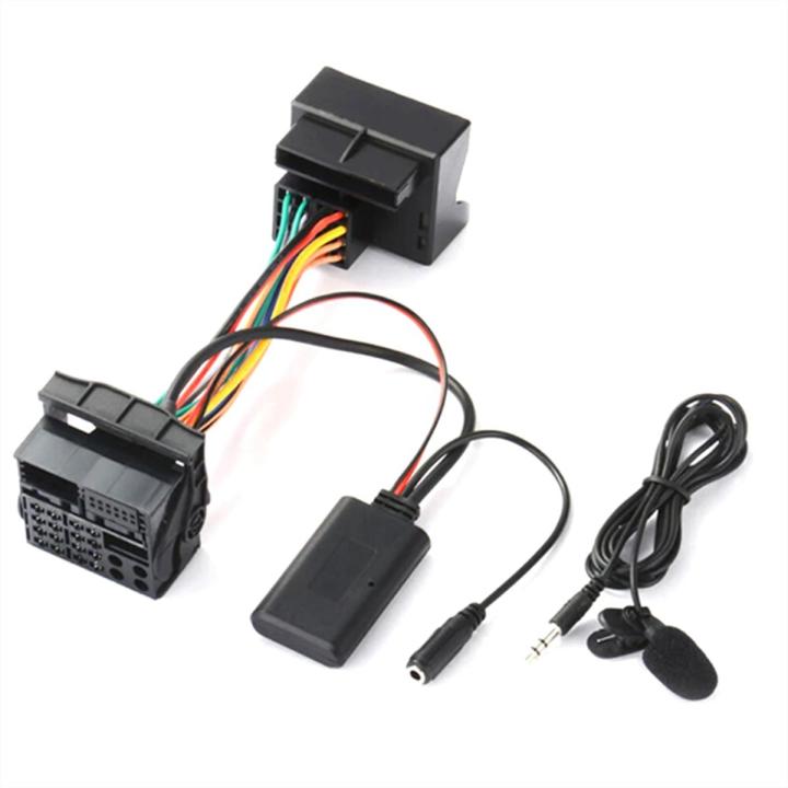 Bluetooth+ External Microphone Audio AUX Cable Adapter for Opel CD30 CDC40 CD70 DVD90 for Opel