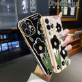 Chenyyka For Samsung Galaxy A01 Core M01 Core Case Cartoon Black Flowers Luxury Plating Phone Cases New Design Edge Pattern Soft Shockproof Shell Full Cover Camera Lens Protection Cover. 