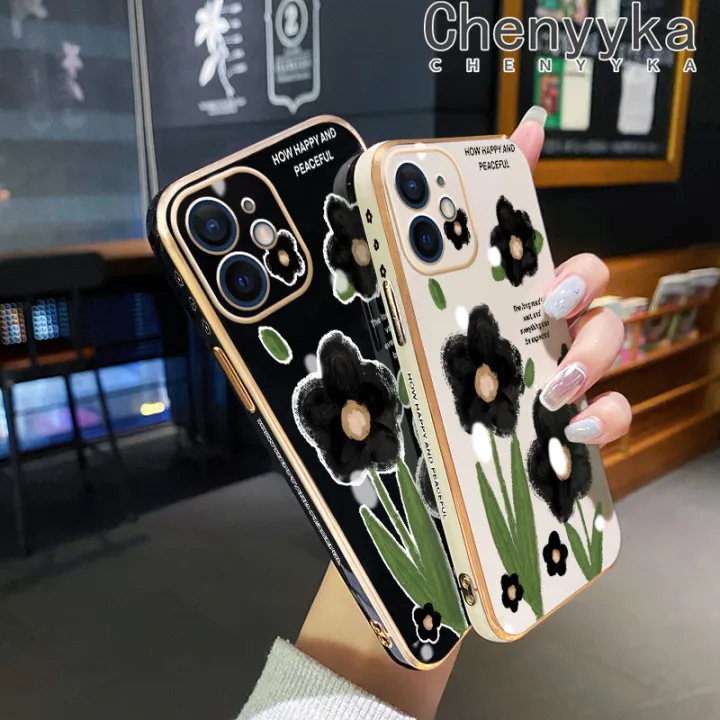 Chenyyka%20For%20Samsung%20Galaxy%20A01%20Core%20M01%20Core%20Case%20Cartoon%20Black%20Flowers%20Luxury%20Plating%20Phone%20Cases%20New%20Design%20Edge%20Pattern%20Soft%20Shockproof%20Shell%20Full%20Cover%20Camera%20Lens%20Protection%20Cover%20-%20Image%202