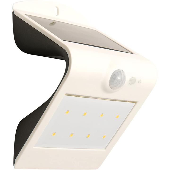 Luceco LEXS30W30-01 Solar Guardian PIR LED Wall Lantern, 1.5W, White [Energy Class A+++]