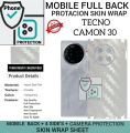 Tecno Camon 30 BACK 360 premium Protection Skin Wrap full cover Premium Quality paper skin wrap sheet for tecno Camon 30. 