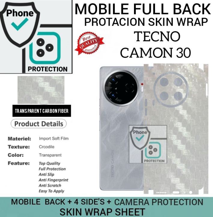 Tecno%20Camon%2030%20BACK%20360%20premium%20Protection%20Skin%20Wrap%20full%20cover%20Premium%20Quality%20paper%20skin%20wrap%20sheet%20for%20tecno%20Camon%2030%20-%20Image%202