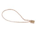 Spring lock pin loop tie fastener 100 pieces set tag jute rope. 