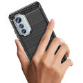 Leweisi Carbon Fiber Bumper Phone Case For Motorola Edge 2022 Back Cover Coque Shockproof Protective. 
