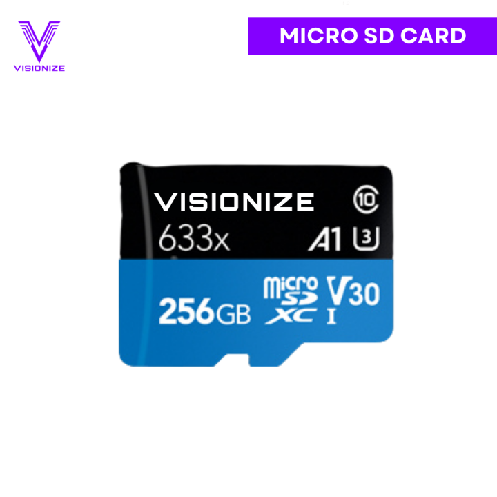 Visionize Ultra-Fast Micro SD Card 633x 100mb, Original Memory Card 32gb - 64gb - 128gb - 256gb, Durable Storage for Phones, Cameras, Drones & More by Visionize