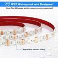 LED Strip Lights, 6M/19.7ft 180LED RGB USB Color Changing Led Light Strip with 24-Keys Remote Control,16 Multi Color&4 Lighting Modes,IP67 Waterproof Strip Lights for. 