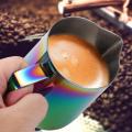 Colored Coffee Pitcher Stainless Steel Pasamer Milk Froth Pot Espresso Latte Art Pitcher Cup. 