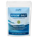 Pure Herbology Epsom Salt (Magnesium Sulphate) For Bathing, Relaxing Foot and Pain Relief Therapeutic Spa Treatment & Refreshing Body, 500gm. 