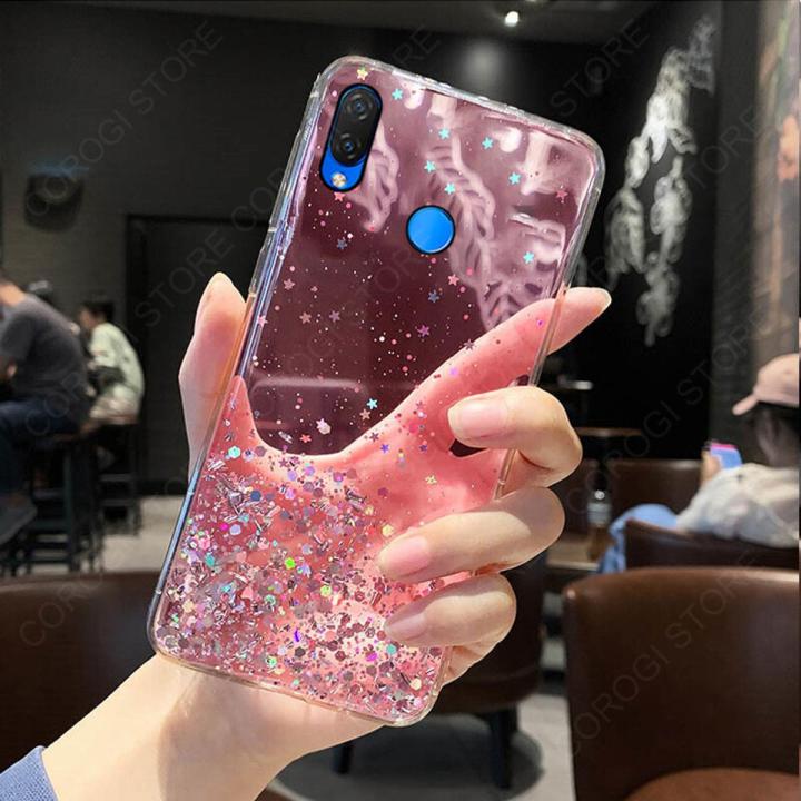 For%20Huawei%20Nova%203i%20Cover%20Fashion%20Shiny%20Glitter%20Starry%20Space%20Girls%20Slim%20Phone%20Case%20Clear%20Pink%20Soft%20TPU%20Silicone%20Bumper%20Shockproof%20Protective%20Back%20Cover%20-%20Image%202