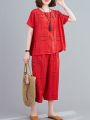 New Capriii Printed T Shirt And printed Trouser Nightwear For Woman And Girls Night Suit. 