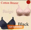 Pack of four pure cotton stuff bra brazzers skin and black color. 