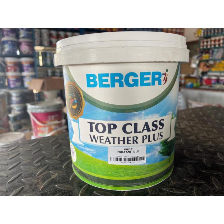 Burger Top Class Weather, 4 litre Gallons Available All Colours And good quality products in burger with shade card you can choose any of colour from it.