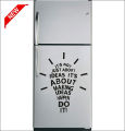 Bulb Quotes Fridge/Refrigerator Sticker Wall Sticker Color- Black (Size - Standard). 