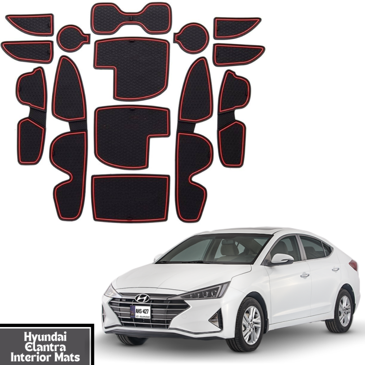 Premium Quality Hyundai Elantra Non-Slip PVC Interior Mats | Anti-Slip ...