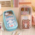 Kawaii Pencil Case Cute Pencil Case Aesthetic Cute Pencil Pouch with Accessories Kawaii School Supplies for Teen Girls (Blue)…. 