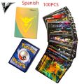 【Simple 3C】Cartas Pokemon Cards Gold Card V Vmax Spanish Pokemon Card Golden Kids Game Collection Cards Christmas. 