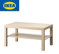 IKEA Coffee table, LACK Table, beige (white stained oak effect) Length: 90 Width: 55 cm, Height: 45 cm, With bottom shelf for additional storage.. 