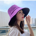 Summer Double-sided Bucket Hats Versatile Style Fashion Big Brim Foldable Solid Color Sun Hat Women Outdoor Beach Visor UV Protection Caps Fisherman Cap For Travel 1Pcs. 