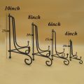 Home Decoration Art Book Holder Photo Pedestal Easel Plate Rack Display Stand Black Iron. 