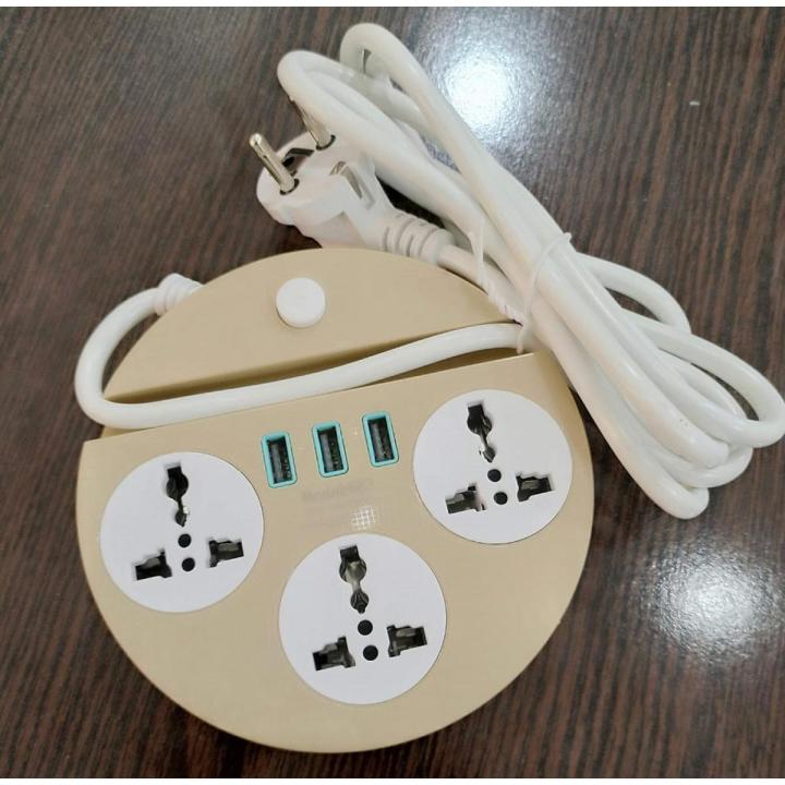 Extension Board with USB port High Quality Extension Board With plugs and USB Options, Highly Durable and Shockproof in Multicolor