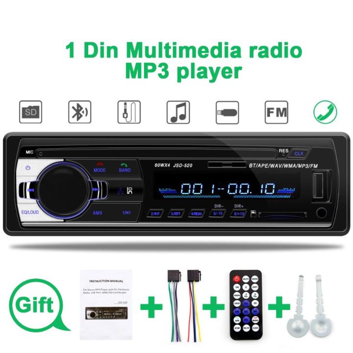 Car Usb MP3 Player with Aux Bluetooth and Charging With Free Aux Cable