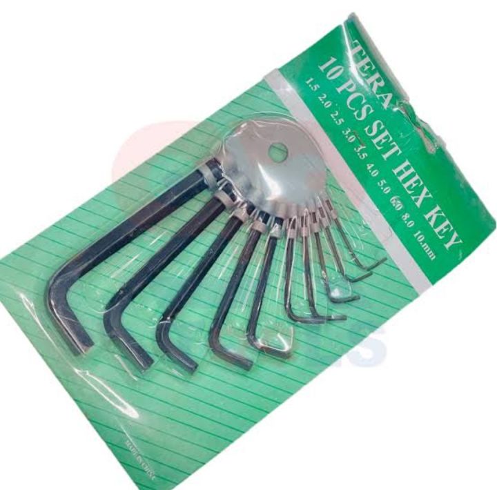 10 Pcs L-Key Set - Hex Tool Set