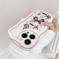 YYDS for Realme 7 Narzo 20 Pro Back Cover Cartoon Butterfly Case Cream Texture Wavy Edge Soft Silicone Mobile Cover. 