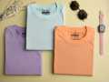 Doppie 100% Cotton Full Sleeves T-Shirts for Women, Pastel Colour Tees for Women, Casual Wear T-Shirts, O Neck T Shirts for Women. 