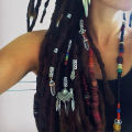 Rainbow Crystals, Crystal Loc Beads, Dread Beads, Dreadlock Beads,Titanium Quartz, Crystal Dread Bead, Hair Accessories. 