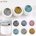 Myyeah 5ml 8 Colors Nial Shining Glitter Reflective Sequins Gel Soak Off UV LED Varnish For DIY Nail Art Manicure Tools. 