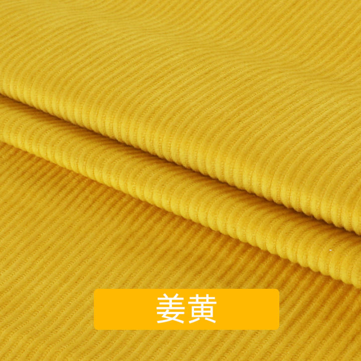 Micro-elastic light corduroy fabric sofa pillow clothing pants jacket fabric plush cloth head clearance processing