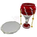 DOODH PILAI GLASS WITH GLASS PLATE - WEDDING NIGHT RASAM - MILK GLASSS. 