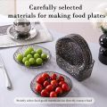 8pcs Multi-Purpose Acrylic Snack Plates – Transparent Reusable Serving Dish Set. 