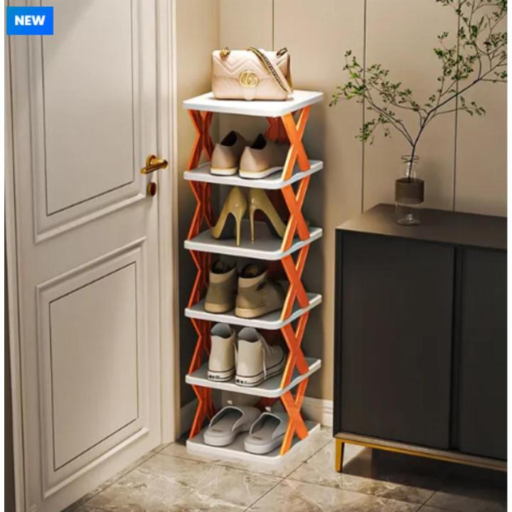 3,4,5%20and%206%20Layers%20Stackable%20Shoe%20Rack%20Easy-assembled%20Shoe%20Organizer%20and%20Storage%20Plastic%20Shoes%20Cabinets%20Space-Saving%20Closet%20Shoes%20Shelf%20-%20Image%202