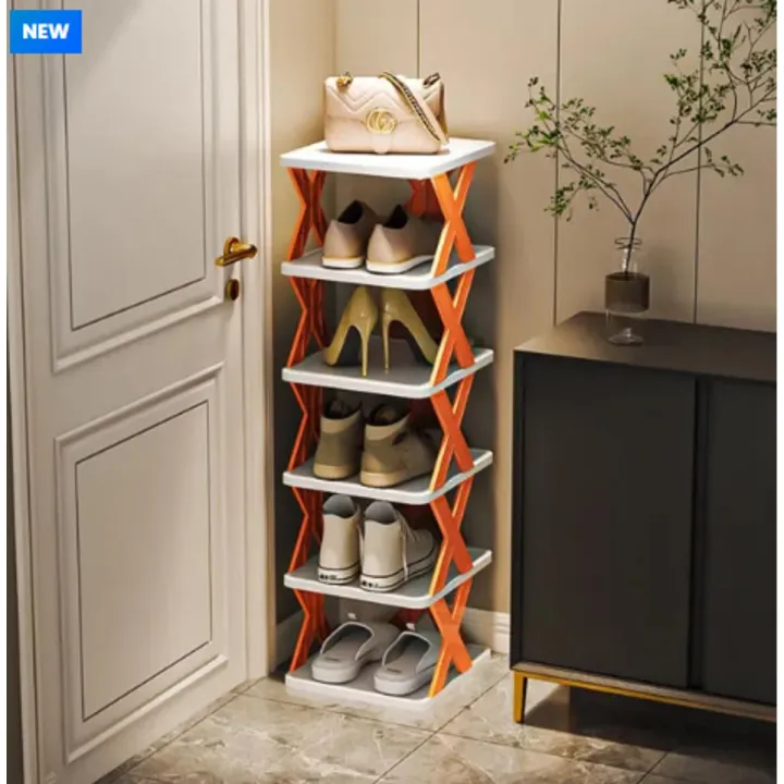 3,4,5%20and%206%20Layers%20Stackable%20Shoe%20Rack%20Easy-assembled%20Shoe%20Organizer%20and%20Storage%20Plastic%20Shoes%20Cabinets%20Space-Saving%20Closet%20Shoes%20Shelf%20-%20Image%202