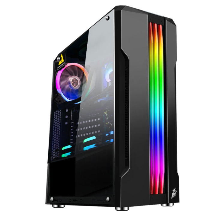 Core i7 Gaming and Professional PC - Core i7 Processor, 16GB RAM, 128GB NVMe M.2, 500GB HDD, 8GB RX 580 Graphics Card, Dual Band Wifi and Bluetooth, AA Tiger Side Glass Case with 3x RGB Fans
