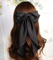 Big bow silk hair clip for woman girls latest fashion hair clips for girls hair accessories. 