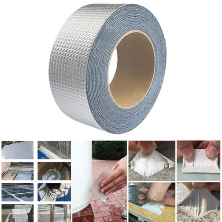 Super Sticky Aluminum Foil Butyl Rubber Tape Self Adhesive Waterproof ...