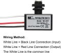 NK-301F AC 80V-277V LED Light Fixtures Photoelectric Switch Light Photocell Sensor Lighting Outdoor Security Photo Electric Resistor Light Sensor Control Switch 50/60Hz. 