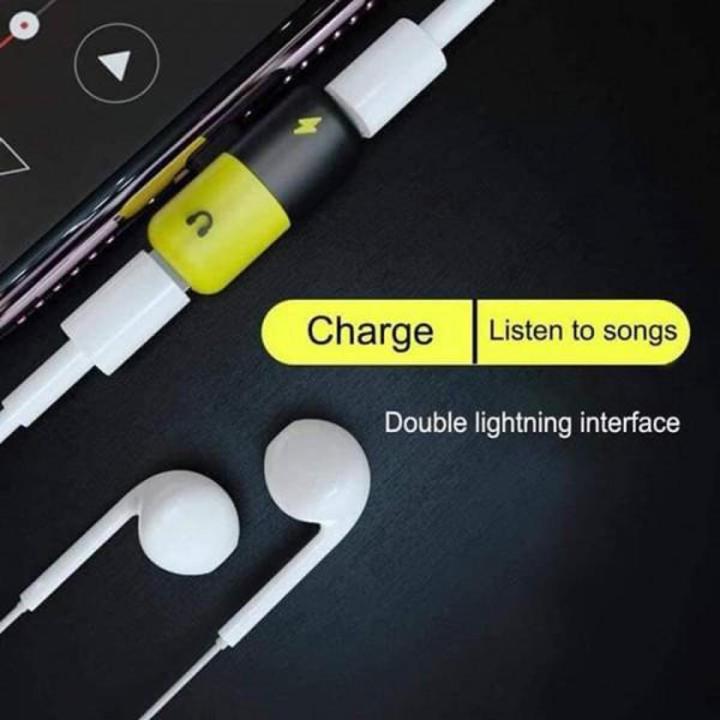 2 in 1 Dual Lightning Splitter Capsule Design For iPhone X 8+ 8 7 7+