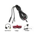 NAMUNY Speed Sensor 1T2 Front and Rear Lights Cable for Tongsheng TSDZ2 TSDZ2H Mid Drive Motors. 