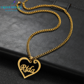 Personalized Heart Shaped Necklace - Custom Engraved Jewelry - Name Pendant - Gift for Her - Love Symbol - Buy Online - TRENDirella Official. 