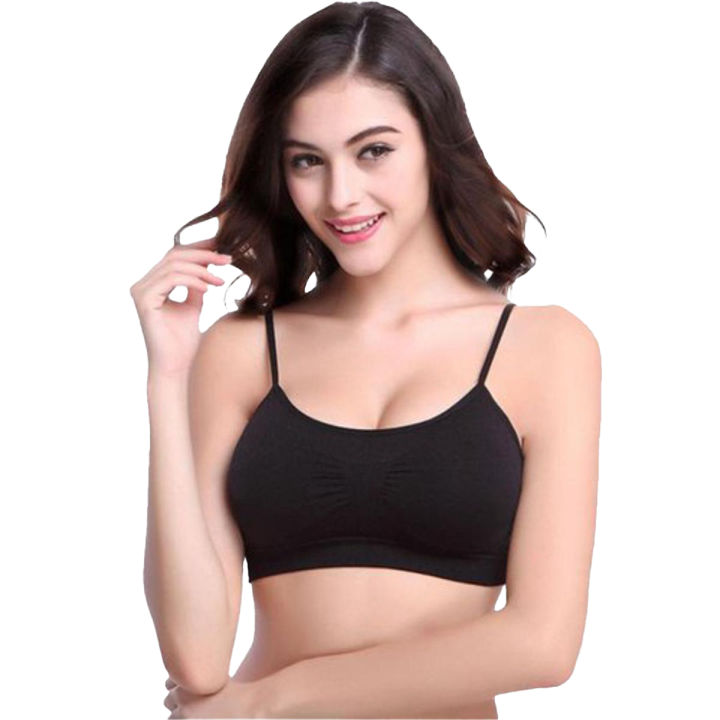 Camisole Half Soft Cotton Half Body / Half Biddies Stretchable Bralette half  Tank for Girls