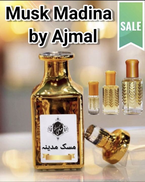Musk Madina by Ajmal _ Roll On Attar Concentrated oil base fragrance _48Hours+ Longevity_Perfume Oil Attar